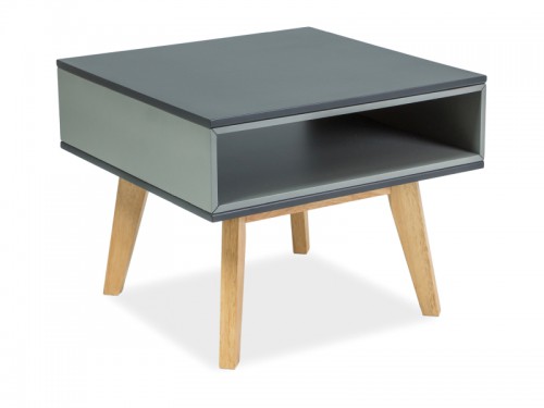 Журнальний стіл Roma В SIGNAL графіт + сірий + дуб